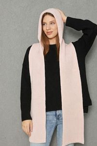 Bufanda con Capucha de Punto Texturizado Suave para Mujer, Cálida, Elegante y Cómoda, Estilo Otoño Invierno, Servicio ODM OEM - Product Image 3