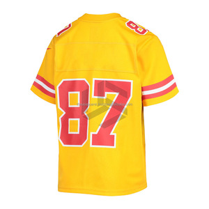 Men's Oversized T-<b>Shirt</b> Mesh Jersey American Football Jersey Custom Fashion American Football Uniform Wholesale - Product Image 3