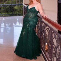 Robe de soirée américaine européenne grande taille à paillettes robe de bal scintillante à épaules dénudées robe longue en tulle fendue pour fête d'anniversaire