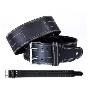 Ceinture de levage de puissance en cuir de vachette réglable personnalisée solide soutien du dos confortable respirant antidérapant mort Fitness - Product Image 6