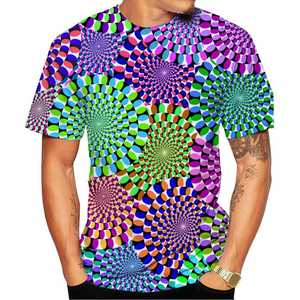 T-shirt Homme Personnalisé à Manches Courtes avec Logo Imprimé sur le Devant, Respirant, Impression 3D, Décontracté, Léger, Tendance Été - Product Image 3