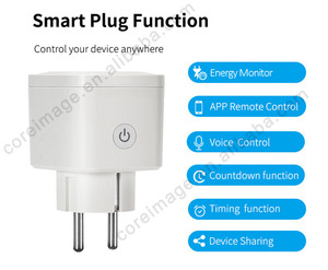 Mini enchufe inteligente tuya WIFI 16A EU thông minh cắm ổ cắm tương thích Alexa Google nhà với <span class=keywords><strong>TUV</strong></span> cấp giấy chứng nhận - Product Image 3