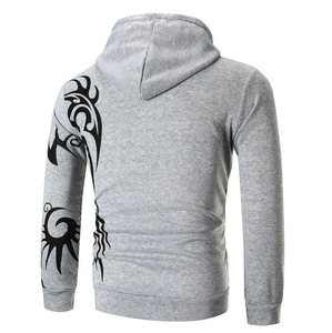 Sudaderas con capucha de gran tamaño para hombre, 100% de algodón, de manga larga, con estampado de letras - Product Image 2