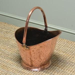 Handcrafted Copper <b>Coal</b> <b>Bucket</b> with Elegant Design and Durable Construction & Charming Addition to Fireplaces Rustic Interiors - Product Image 5