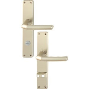 Birmingham 1117/202SP Aluminium F2 SK/OL 78mm DIN Gauche/Droite HOPPE Ensemble de plaques longues pour cheminées et accessoires - Product Image 1