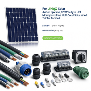 แผงโซลาร์เซลล์แบบโมโนคริสตัลไลน์ฮาล์ฟเซลล์ Jinko Solar 625W N-Type HJT ได้รับการรับรองมาตรฐาน TUV - Product Image 2