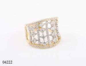 VVS Lab แหวนแต่งงานผู้หญิงลายดอกไม้ป่าสำหรับผู้หญิงทอง14K/18K สำหรับปาร์ตี้ที่ผ่านการรับรอง - Product Image 3