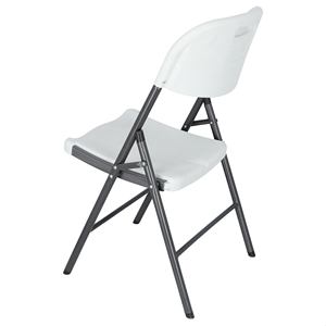 WELL HOME Sedia da catering con finitura bianca e struttura in metallo, sedia da giardino 45x53x87 cm - Product Image 4