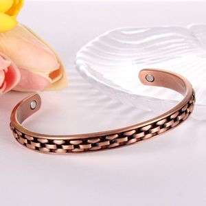 Pure Copper Magnetic <b>Bracelet</b> Benefits <b>Adjustable</b> Cuff <b>Bracelets</b> for Men Women - Product Image 3