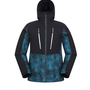 Chaqueta de Esquí con Capucha, Resistente a la Nieve y al Viento, con Logotipo Frontal, Ecológica, Transpirable, Cálida y Protectora para Invierno - Product Image 1