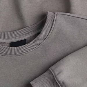 เสื้อสเวตเตอร์แบบสวมหัวผ้าฝ้ายเทอร์รี่สำหรับผู้ชายเสื้อสเวตเตอร์แบบสวมศีรษะลายโอเวอร์ไซส์สำหรับฤดูหนาวกำหนดเองได้100% - Product Image 5