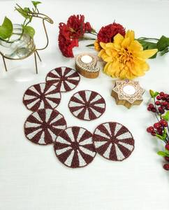 Posavasos de nogal Juegos de posavasos de madera de nogal-Calidad superior - Product Image 1