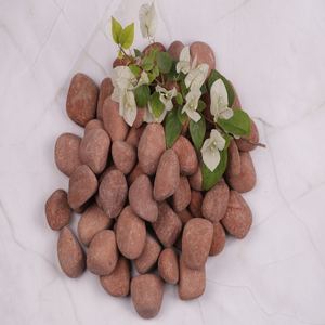 Galets rouges moyens exotiques Agra et galets naturels multicolores décoration extérieure pierres de jardin pour parc galets dégringolés - Product Image 3