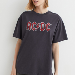 Última moda mujer Boxy Fit personalizado DTG impresión de gran tamaño de manga corta al por mayor 100% algodón mujeres camisetas uso Etiqueta Privada - Product Image 2