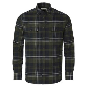 Chemise en flanelle pour homme en coton 100% tricoté brossé personnalisable, boutonnée, à manches longues, coupe classique, respirante, séchage rapide, pour un usage décontracté - Product Image 1