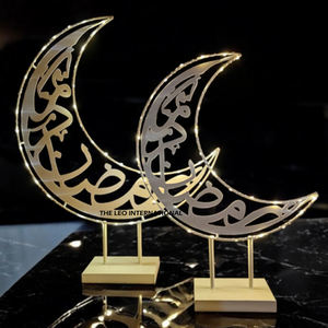 Minaretes de media luna chapados en plata superventas, acabado de alta calidad, minero de mezquita real de lujo, Ramadán decorativo a precio barato - Product Image 3