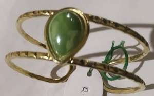 Stylish and Elegant Gold Plated <b>Bracelet</b> with <b>Pearl</b> and Diamond Lightweight Religious Moon Pattern Design for Party and Gift - Product Image 4