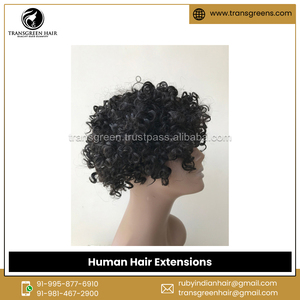วิกผมหยิกแบบบ๊อบสั้นยังไม่ผ่านกระบวนการทำจาก100% ผมคนยาว - Product Image 2