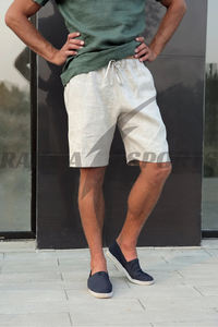 2025 verano nuevo diseño hecho a medida para hombres transpirable Spandex/algodón ecológico pantalones cortos de secado rápido patrón sólido bordado Plus - Product Image 2