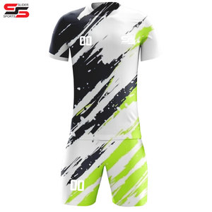 Camiseta de fútbol de poliéster con diseño personalizado sublimado completo, kit de uniforme de fútbol, Conjunto de camiseta de fútbol, ropa deportiva - Product Image 5