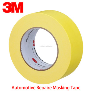Cinta de enmascarar automotriz amarilla <span class=keywords><strong>3M</strong></span> 388N de 55m <span class=keywords><strong>para</strong></span> repintado de coches, reparación de colisiones, proveedor OEM China, troquelado OEM/ODM - Product Image 1