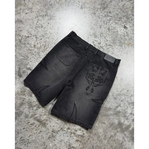 กางเกงยีนส์ผู้ชายขาสั้นผ้าเดนิมแห้งเร็วมีสไตล์สำหรับ2025ดีไซน์ยอดนิยมปรับแต่ง3D พิมพ์ลาย - Product Image 6