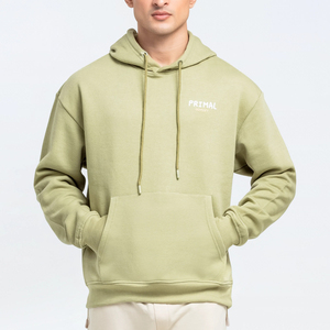 Jersey de gran tamaño para hombre Sudaderas con capucha de peso pesado Logotipo personalizado 100% Algodón French Terry Sudaderas con capucha con hombro caído - Product Image 4
