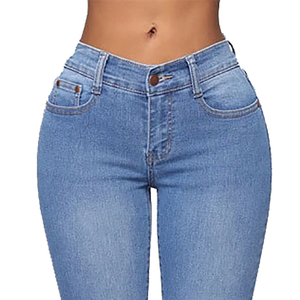 Pantalones vaqueros de mezclilla para mujer, pantalón de mezclilla con etiqueta personalizada de estilo novedoso, servicios ODM de alta resistencia, a la última moda - Product Image 6