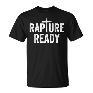 T-Shirt Promozionale per Donne Cristiane 'Rapture Ready' - Product Image 2