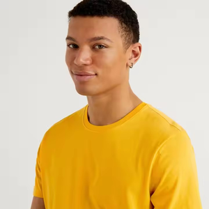 T-shirt décontracté pour hommes, manches courtes, imprimé, grande taille, respirant, vêtements d'été, couleur unie, confortable, nouvel arrivage - Product Image 3