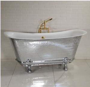 Baignoire ronde de couleur noire mate de concepteur de métal de fer pour des salles de bains - Product Image 5