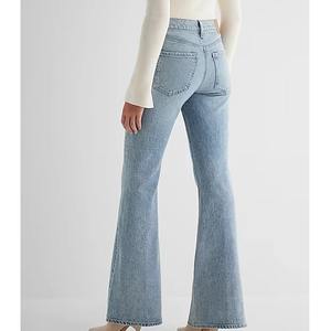 Jeans Premium Personalizados para Mujer, OEM, Cintura Alta, Corte Recto, Estilo Boyfriend, Proveedor de Fábrica, Ropa para Damas - Product Image 6