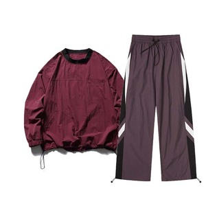 Men Winter Printed Hooded Pullover 1/2 Zipper Sport Windbreaker Jacket <b>Tracksuit</b> 2-Piece Pant Set Streetwear <b>Retro</b> Vintage - Product Image 5