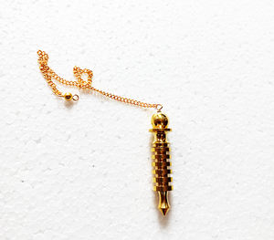 Pendsing ISIS ลูกตุ้มโลหะสีทอง6วงลูกตุ้มทองเหลืองสำหรับการขายออนไลน์จากคริสตัล Amayra - Product Image 1