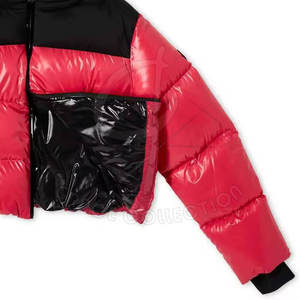 Chaqueta acolchada brillante al por mayor de alta calidad con chaquetas acolchadas superiores transpirables personalizadas para mujer - Product Image 4