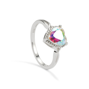 Anillo de Topacio Místico Mercurio en Plata de Ley, 2.35 Quilates, Engaste de Garra Vintage - Product Image 1