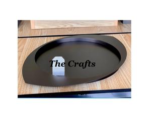 Plateau de service en fer au design magnifique, qualité supérieure, lot de 3 tailles différentes, plateau à nourriture pour occasions spéciales - Product Image 2