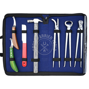 Juego de Herramientas para Herrar Caballos de Primera Calidad, Herramienta para Recortar Pezuñas, Cuchillo en D con Mango de Madera - Product Image 1