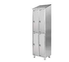 New Vertical 4-Tier Stainless Steel Storage <b>Locker</b> with 2-Year Warranty for Schools and Workplaces - Product Image 2