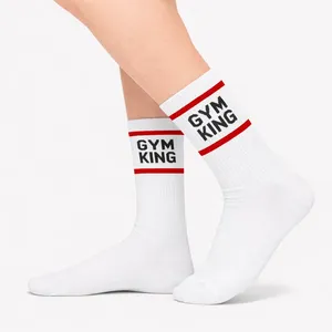 Gym King Colorful Sports <b>Socks</b> Printed Customizable Logo Digital Printing Anti-Bacterial Sporty Style for Autumn Sublimation - Product Image 2