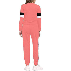 Chándal de algodón transpirable para mujer, traje informal de dos piezas, ropa deportiva para gimnasio con pantalones a juego - Product Image 5