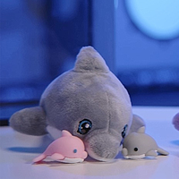 SBABAM dauphin tirer jouet et marcheur personnalisé doux en peluche bébé jouet mignon surprenant mer Animal cadeaux pour les enfants