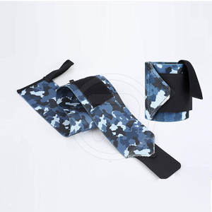 Poignets en néoprène sur mesure de haute qualité Logo en coton Nouveau style pour l'haltérophilie Services de sécurité de remise en forme OEM disponibles - Product Image 6