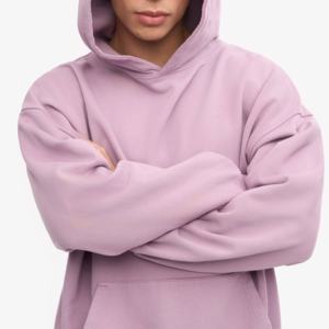 Top qualité sweats à capuche hommes 100% coton poids lourd luxe qualité impression personnalisée surdimensionné Streetwear pull à capuche pour hommes - Product Image 6