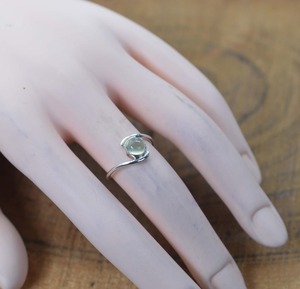 Anillo de plata estilo bohemio hecho a mano, joyería de plata de ley 925, piedra preciosa aguamarina, anillo de tendencia, joyería para mujer, regalo para ella - Product Image 3