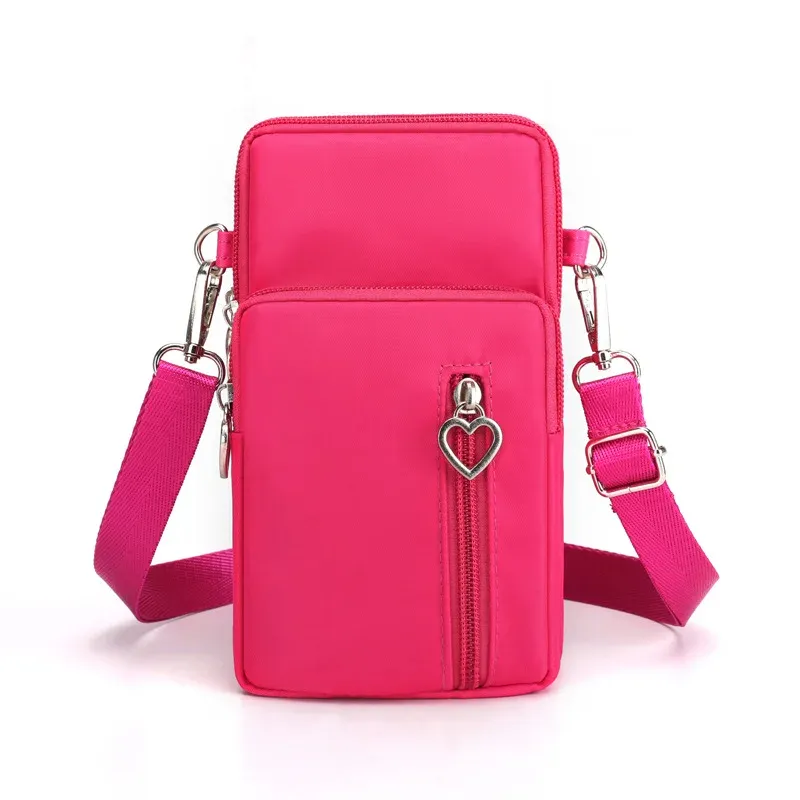 Bolso de teléfono multifuncional Twill PU Ladies Wallet Gran capacidad Travel Crossbody Sling Bag