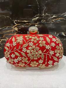 Elegant Beaded Embroidered <b>Clutch</b> Best Quality Handmade Wedding & Party Purse for Women, Perfect Luxury <b>Bag</b> for Sale - Product Image 2