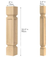 Pieds de table en bois massif, colonnes décoratives pour îlots de cuisine, hôtels, chambres et salons |   Design moderne, robuste