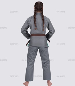 Kimonos BJJ personnalisés de haute qualité pour femmes, ensemble de vêtements de sport d'arts martiaux, conception de logo privé OEM, vente en gros, 100% coton pour adultes - Product Image 3