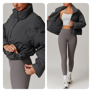 2025 Autumn New Warm Down Jacket Women White Fashion Comfortable All-match Long Sleeve Jacket - Product Image 4